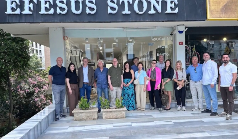 ABD’li Mimarlar, Türk Doğal Taşını Efesus Stone’da İnceledi