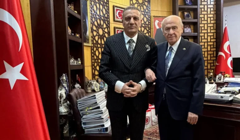 Tahliye Edilen Selahattin Yılmaz MHP Lideri Devlet Bahçeli’yi Ziyaret Etti