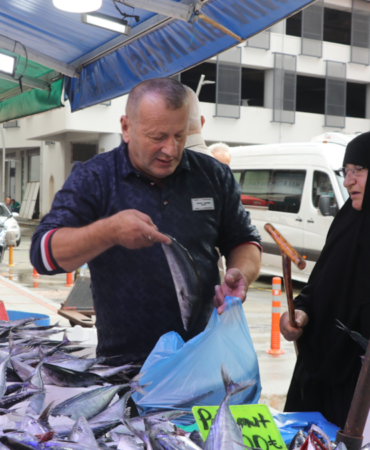 Rize Balıkçı Tezgahlarında Bollaşan Palamut 50 Liradan Satışa Sunuldu