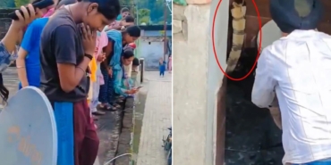Hindistan'da Bir Evin Klozetinde Görülen Dev Kobra Mahallede Korku Yarattı