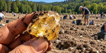 ABD'deki Crater of Diamonds Parkı'nda Ziyaretçiler 40 Karatı Aşan Elmaslar Çıkarıyor